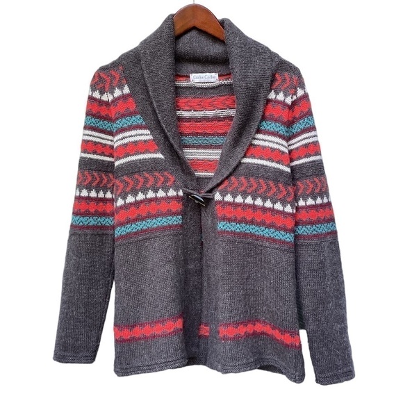 SouthWestern Inspired Cardigan Sweater wool blend Size S - Picture 1 of 8